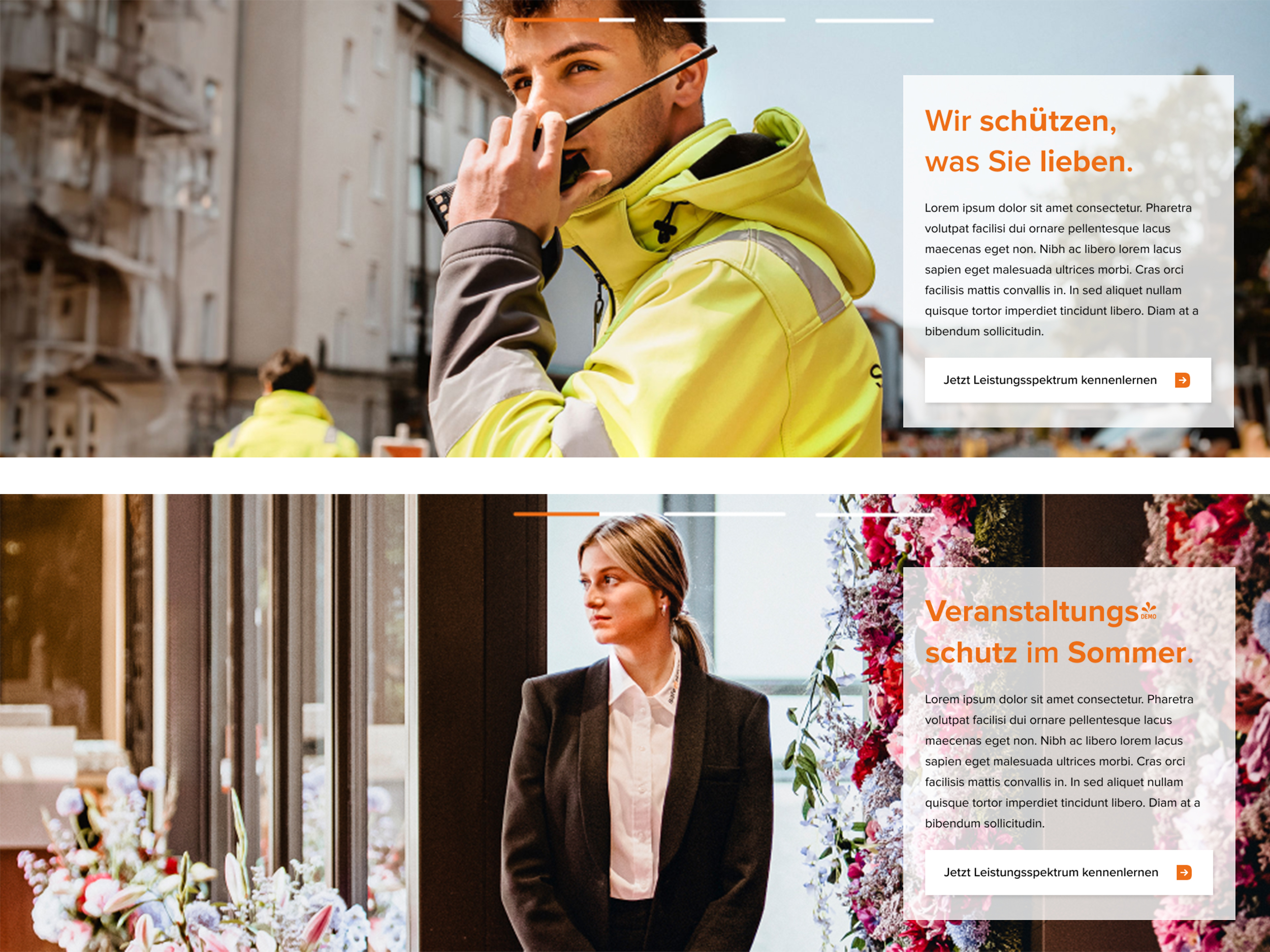 Screenshots Website