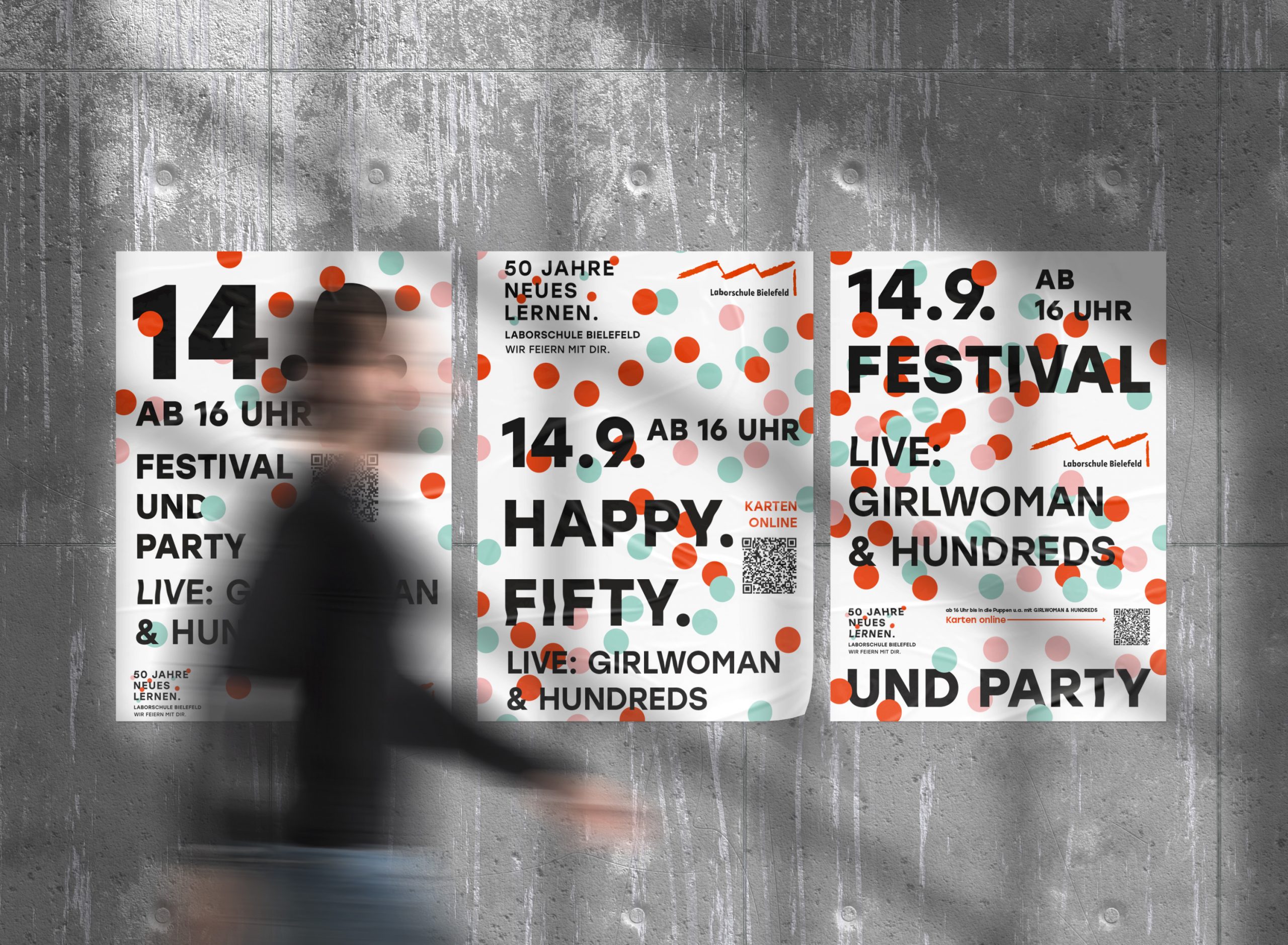 Mockup mit drei Postern