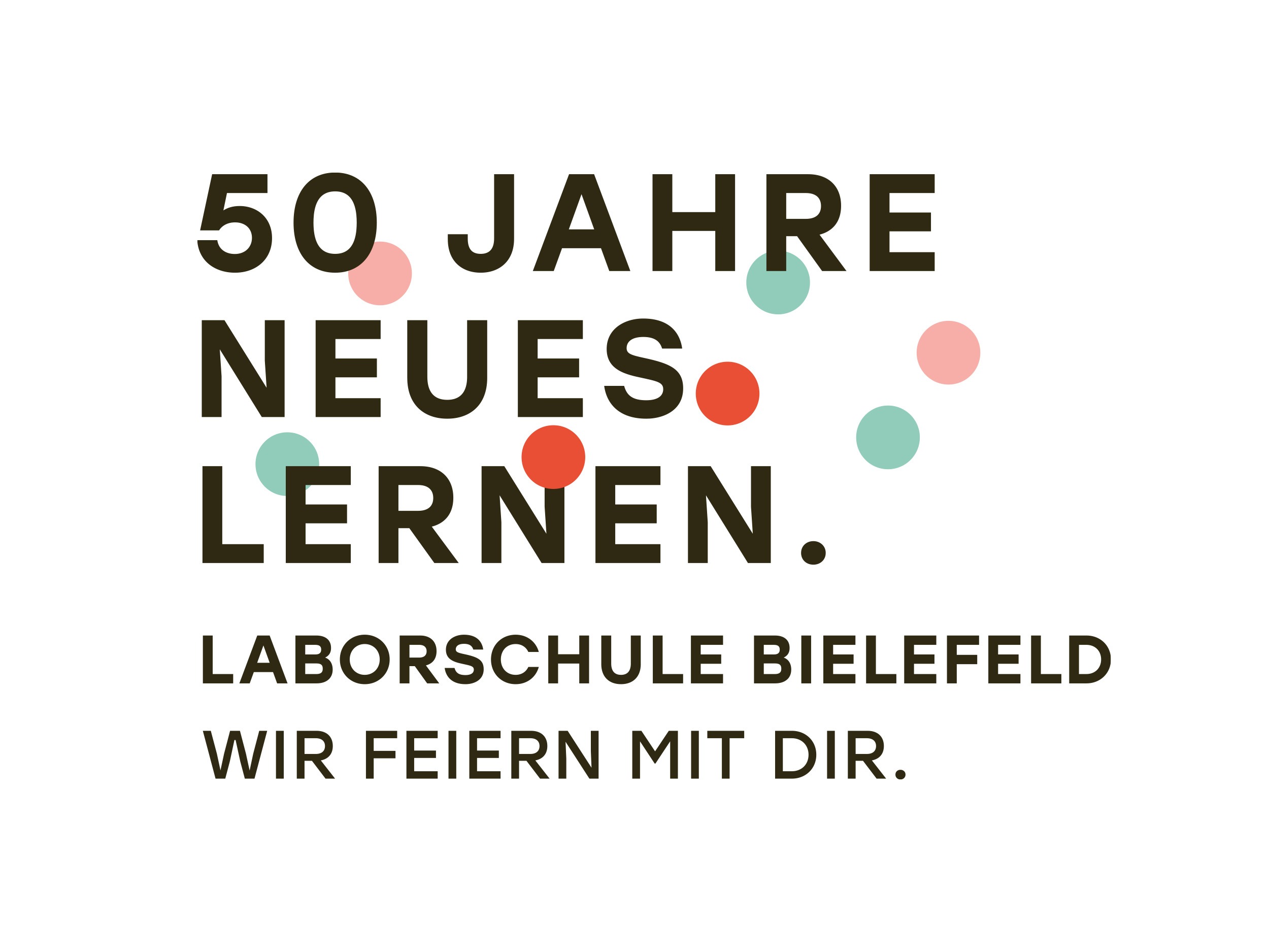 Laborschule wir feiern mit dir Logo