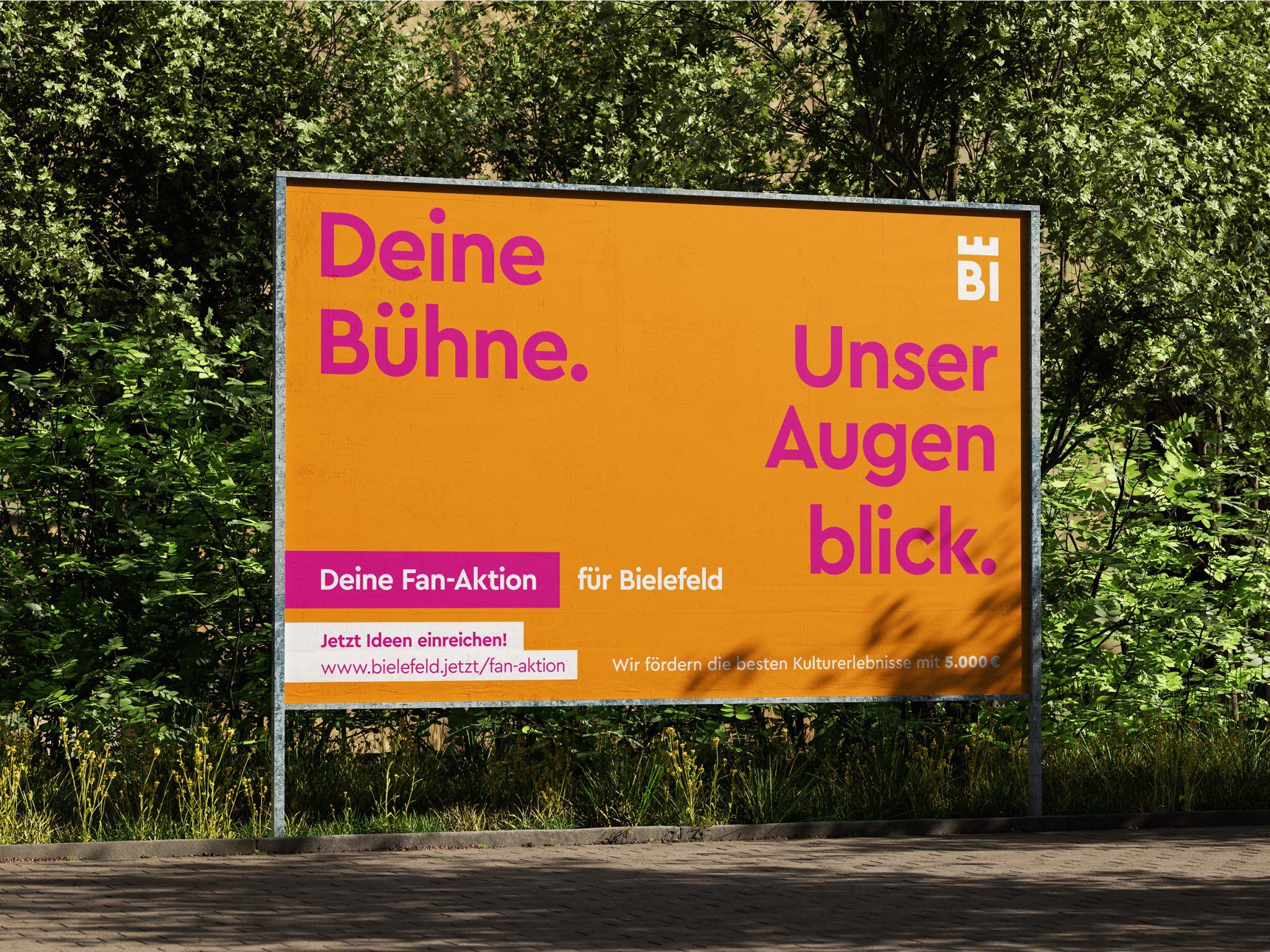 Werbeanzeige zur Fan Aktion Kampagne für Bielefeld Marketing