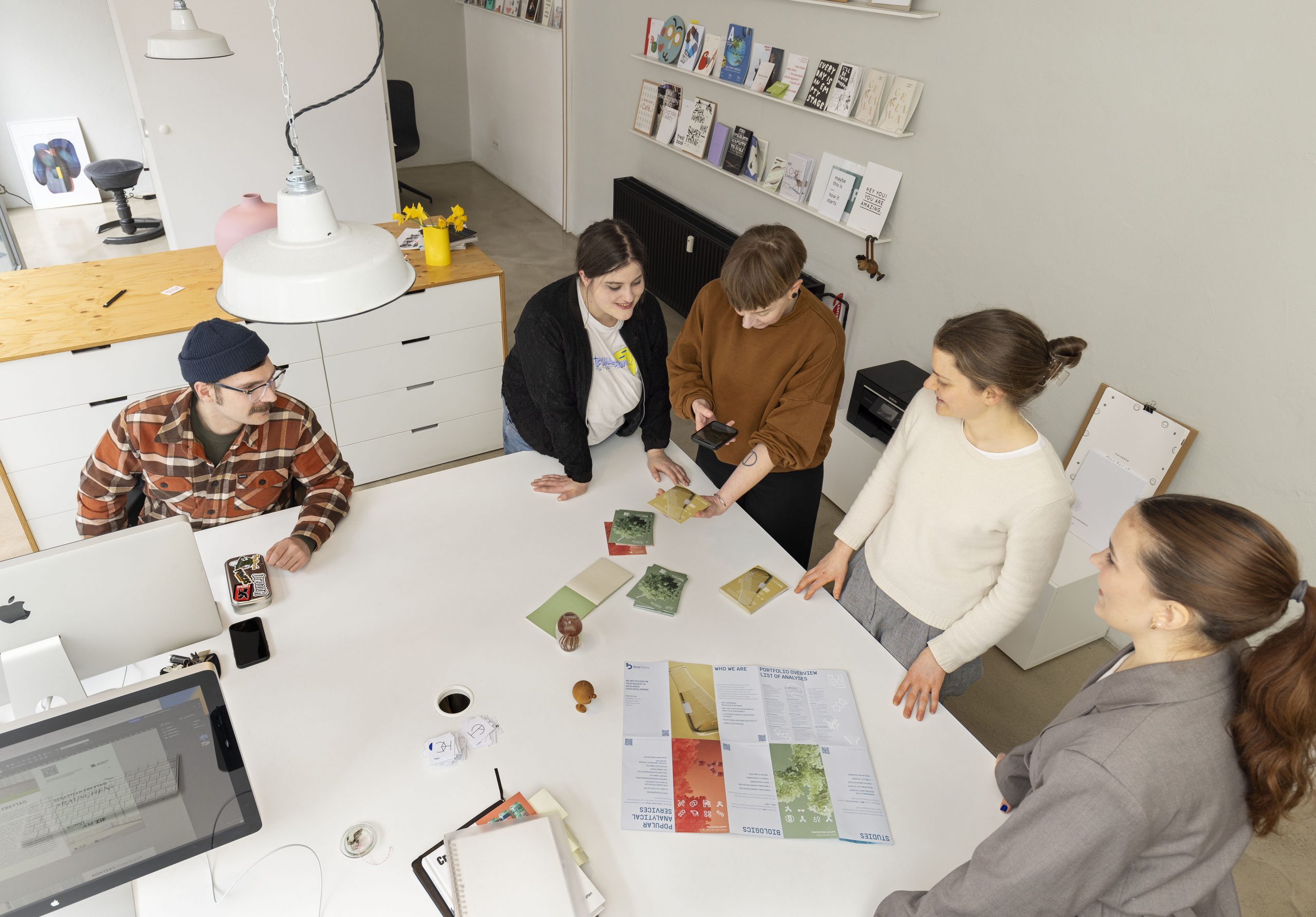 Gemeinschaftsfoto von Design Mitarbeiter von Oben